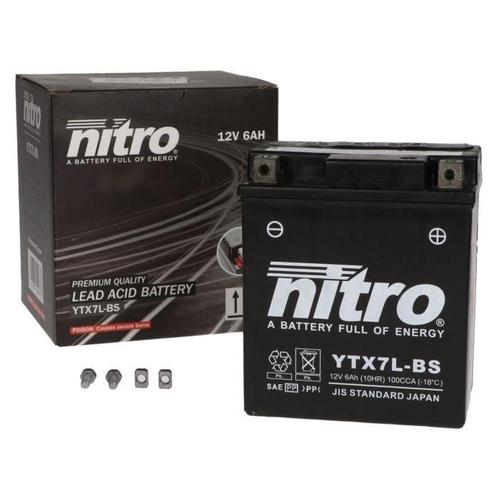 accu ytx-7lbs elystar/jet inj/primav 6amp nitro, Fietsen en Brommers, Brommeronderdelen | Scooters, Verzenden