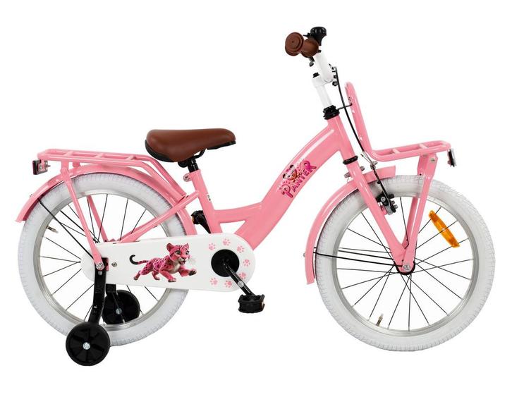 2Cycle Roze Panter - 18 inch (5 tot 7 jaar) - Kinderfiets -, Fietsen en Brommers, Fietsen | Meisjes, 18 inch, Nieuw, Verzenden