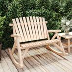vidaXL Schommelbank 2-zits 123x96x102 cm massief vurenhout, Verzenden, Nieuw, Hout