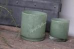 Windlicht Bonito mint groen 8 cm, Huis en Inrichting, Woonaccessoires | Kandelaars en Kaarsen, Ophalen of Verzenden, Nieuw