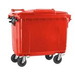 Afvalcontainer 660 liter rood, Nieuw, Ophalen of Verzenden