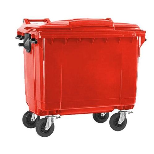 Afvalcontainer 660 liter rood, Huis en Inrichting, Woonaccessoires | Prullenbakken, Ophalen of Verzenden