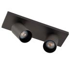 Lynn 2 Opbouwspot Gun Metal Binnenverlichting Spots opbouw, Huis en Inrichting, Verzenden, Nieuw