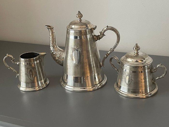 WMF / Geislingen - Koffie- en theeservies (3) - Verzilverd, Antiek en Kunst, Antiek | Meubels | Tafels