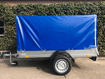 NIEUW Saris King XL aanhangwagen met huif - Kipbaar COMPLEET beschikbaar voor biedingen