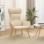 Relaxstoel Creme - Stijlvol & Voordelig! OP = OP, Huis en Inrichting, Stoelen, Ophalen of Verzenden, Nieuw