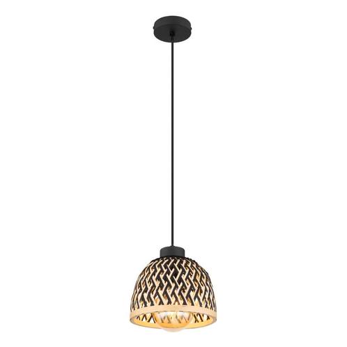 Hanglamp COLLY 20.0 cm 1-lichts Zwart, Huis en Inrichting, Lampen | Hanglampen, 75 cm of meer, Nieuw, Metaal, Ophalen of Verzenden