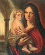 Europese school (XIX) - Maria met kind, Antiek en Kunst, Kunst | Schilderijen | Klassiek
