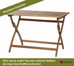 Siena Garden Klaptafel teak 110x70 cm - Bruin, Ophalen of Verzenden, Nieuw, Rechthoekig, Hout