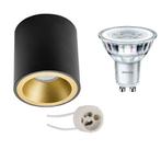 Voordeelset: Opbouwspot Set - Pragmi Cliron Pro - GU10, Metaal of Aluminium, Nieuw, Ophalen of Verzenden, Led
