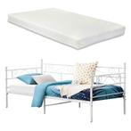 Eenpersoons slaapbank Kerava met matras 90x200 cm wit