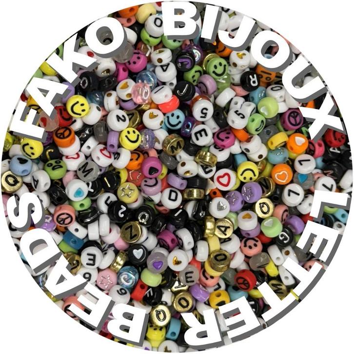 Fako Bijoux - Letterkralen & Figuurkralen - Letter Beads -, Hobby en Vrije tijd, Kralen en Sieraden maken, Verzenden