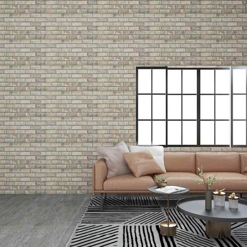 vidaXL 10 st Wandpanelen 3D zandkleurige baksteen EPS, Doe-het-zelf en Verbouw, Platen en Panelen, Nieuw, Verzenden
