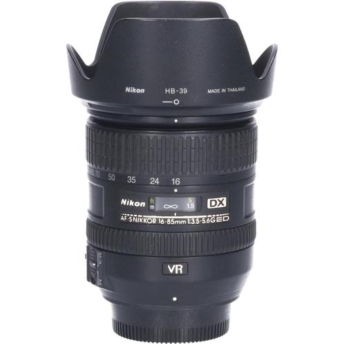 Tweedehands Nikon AF-S 16-85mm f/3.5-5.6G ED VR DX CM4275, Audio, Tv en Foto, Fotografie | Lenzen en Objectieven, Groothoeklens