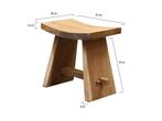 Boomstam stool 48x30xH47 cm, Ophalen of Verzenden, Nieuw