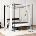 2dekans | coast hemelbed - metaal - 208 x 146 x 190 cm, Ophalen of Verzenden, Zo goed als nieuw, Zwart