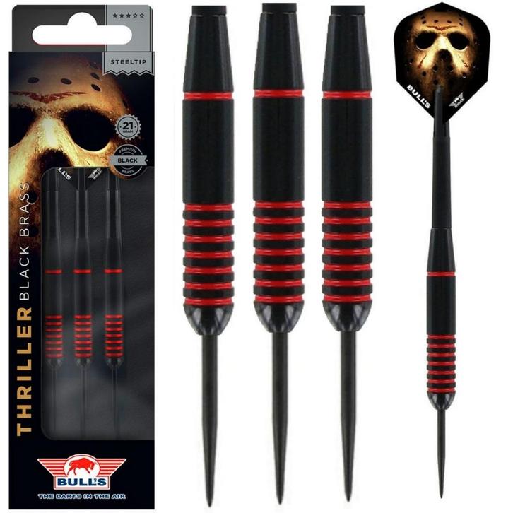 Bulls Thriller Black Brass Dartpijlen 21 Gram, Sport en Fitness, Darts, Nieuw, Verzenden