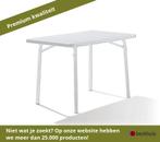 Sieger Tuinklaptafels Staal/Mecalit - WitGrijs, Ophalen of Verzenden, Nieuw, Metaal
