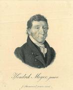 Portrait of Hendrik Meyer, Antiek en Kunst, Kunst | Etsen en Gravures