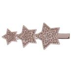 Haarclip met 3 zilverkleurige sterren met strass - 6cm NIEUW, Ophalen of Verzenden, Nieuw