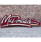 McDonalds Zeldzaam Logo Lichtbakplaat 360 x 128 cm