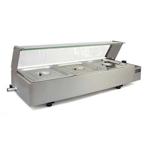 KuKoo 3 Chafing Dish Au Bain Marie Warmhoud Schalen, Zakelijke goederen, Horeca | Keukenapparatuur, Verzenden