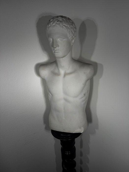 sculptuur, Busto maschile classico - 75 cm - Gips, Antiek en Kunst, Antiek | Keramiek en Aardewerk