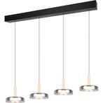 Moderne Metalen Dimbare LED Hanglamp 30W - Zwart & Wit, Warm, Ophalen of Verzenden, Nieuw