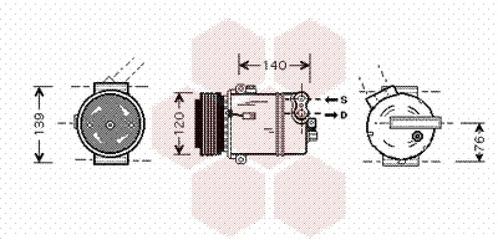 AIRCO COMPRESSOR VOOR OPEL SIGNUM 2003-2005 13140505, Auto-onderdelen, Airco en Verwarming, Nieuw, Ophalen of Verzenden