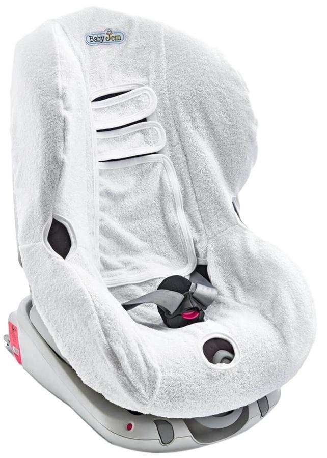 Babyjem Wit Groep 1 Badstof Autostoelhoes, Kinderen en Baby's, Autostoeltjes, Nieuw, Verzenden