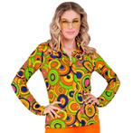 Disco 70S Blouse Gekleurd Dames Retro, Kleding | Dames, Carnavalskleding en Feestkleding, Verzenden, Nieuw