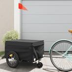 vidaXL Fietstrailer 45 kg ijzer zwart, Verzenden, Nieuw