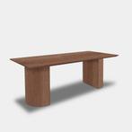 Tafel Rechthoekig Eikenhout  Half Rond  220x100, Huis en Inrichting, Tafels | Eettafels, Nieuw