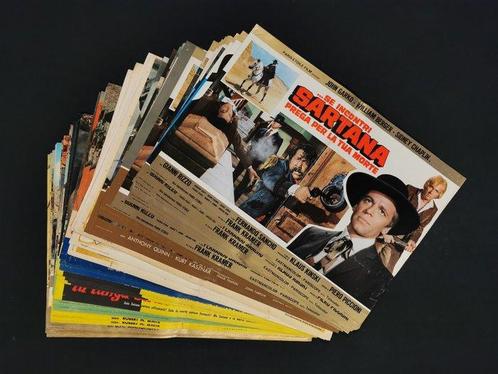 Lot of 74 Italian Posters - Western Movies - Kirk Douglas,, Verzamelen, Film en Tv