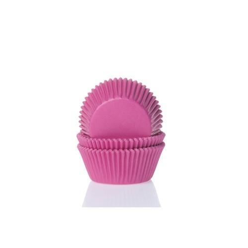 Cupcake Vormpjes HoM MINI Fuchsiaroze 35x23mm. 60st., Hobby en Vrije tijd, Taarten en Cupcakes maken, Nieuw, Verzenden