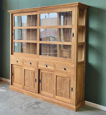 Klassieke buffetkast | 200B x 40D x 210H in CM | Teakhout beschikbaar voor biedingen