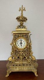 Klok Louis XVI Brons, Glas - 1850-1900 - Louis Seize pendule, Antiek en Kunst, Antiek | Klokken