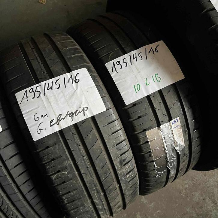 2 x Goodyear Efficientgrip 195-45-16 Zomerbanden 6mm, Auto-onderdelen, Banden en Velgen, 16 inch, Zomerbanden, 195 mm, Personenwagen