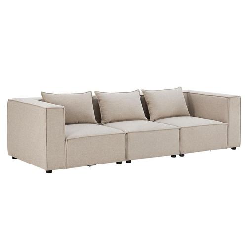 Modulaire Bank / Zitbank Domas M - Beige - Stoffen bekleding, Huis en Inrichting, Banken | Bankstellen, Nieuw, Verzenden