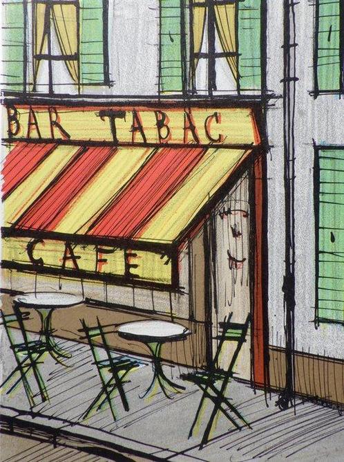 Bernard Buffet (1928-1999) - Le bar tabac, Antiek en Kunst, Antiek | Overige Antiek