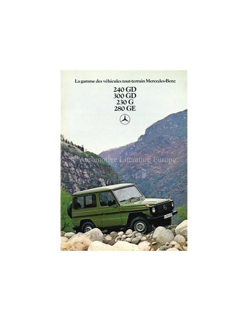 1981 MERCEDES BENZ G KLASSE BROCHURE FRANS, Boeken, Auto's | Folders en Tijdschriften