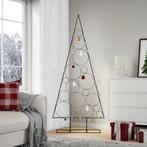 vidaXL Kerstdecoratie kerstboom 180 cm metaal zwart, Verzenden, Nieuw