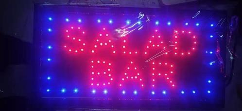 Salade vegan vega LED bord lamp verlichting licht bak reclam, Verzamelen, Merken en Reclamevoorwerpen, Nieuw, Verzenden