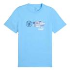 -10% Puma  Puma Heren manchester city fc t-shirt  maat M, Verzenden, Nieuw, Blauw