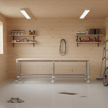 Werkbank Merida XL | Staal 42.4 mm | Wiel | DIY | Bezorgen e beschikbaar voor biedingen