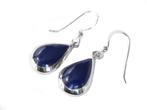 Echt 925 zilveren druppel oorbellen lapis lazuli blauw, Sieraden, Tassen en Uiterlijk, Oorbellen, Verzenden, Nieuw, Zilver