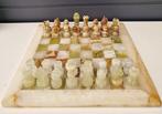 Schaakspel - Onyx schaakspel met marmeren schaakbord, Antiek en Kunst, Curiosa en Brocante