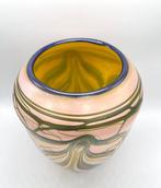 Vaas - Glas - Grote uitgetrokken veervaas