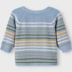 Gebreid vestje Hopas (dusty blue), Kinderen en Baby's, Babykleding | Maat 56, Nieuw, Name It, Verzenden