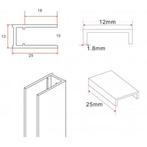 Profielset Met Stabilisatiestang BWS Smile 120cm Gunmetal, Ophalen of Verzenden, Nieuw